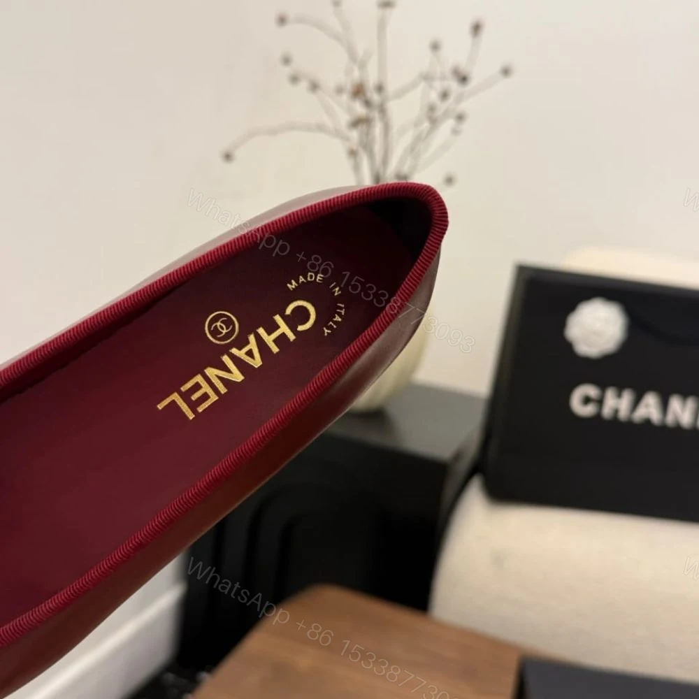 View 7 of Chanel Ballet Flats Burgundy & Pink G02819 X01000 U9349