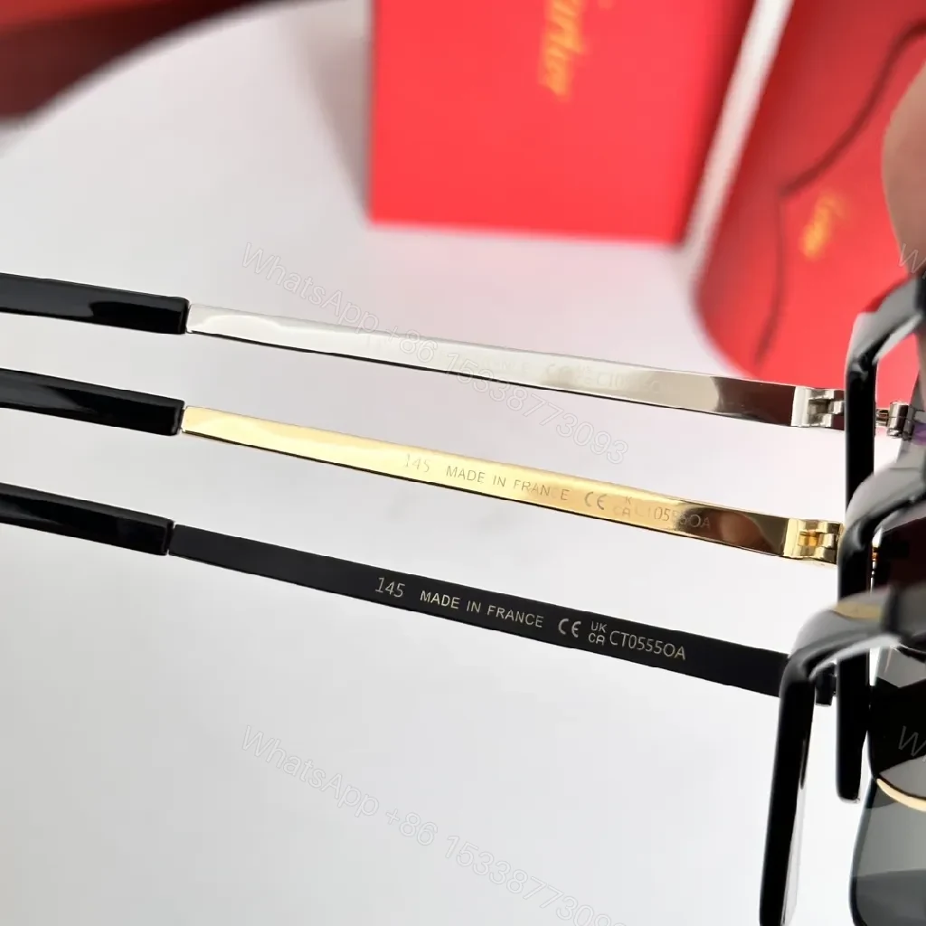 View 5 of Golden Frame Sunglasses with Gradient Lenses, Luxury Metal Flight Style