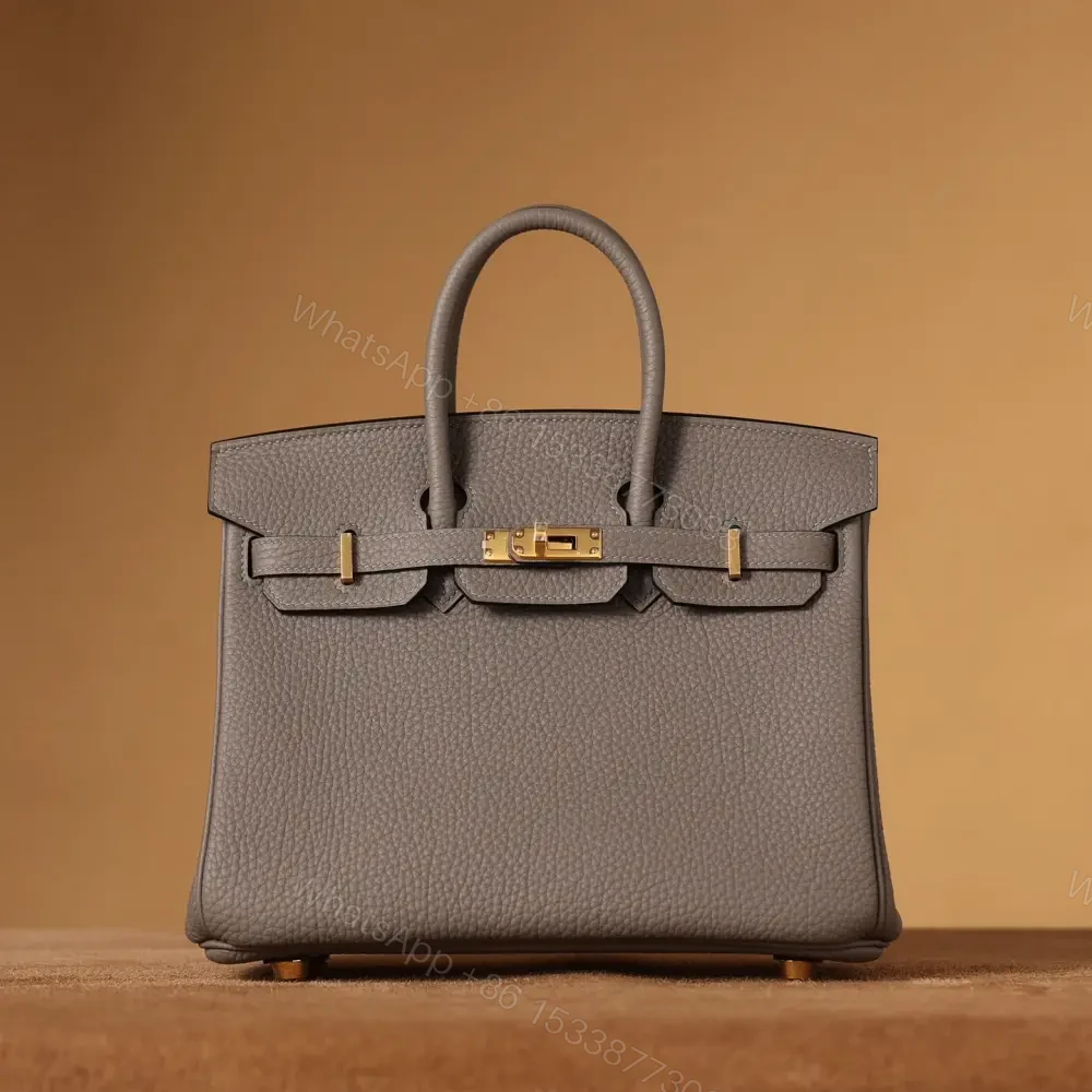 高仿Hermes*Birkin25積雨云灰金扣免檢版 — view 1