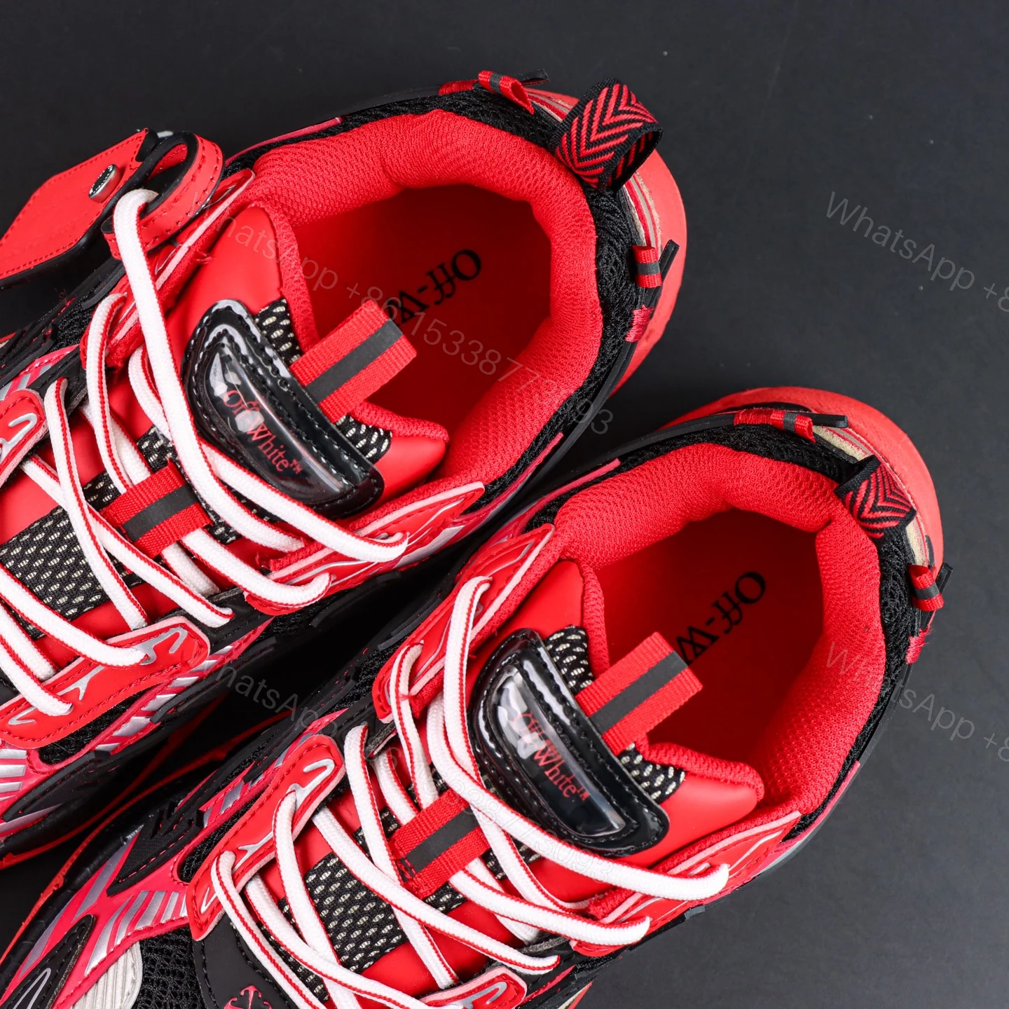 View 4 of Off White Be Right Back Red Black