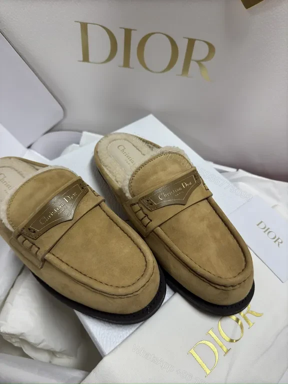 View 9 of Desert-Tone Suede Driver Mules â€“ Luxe Slip-On Shoes