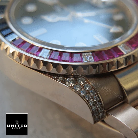 View 6 of Rolex GMT-Master II 126755SARU Diamond Bezel Black Dial Replica