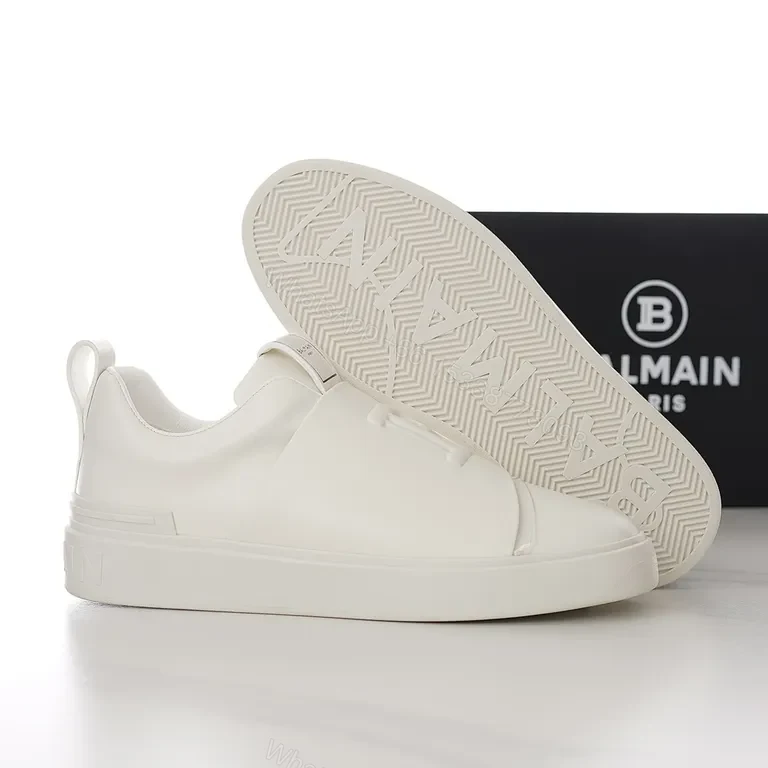 View 4 of White Leather Low-Profile Luxury Sneaker with All-Day Comfort