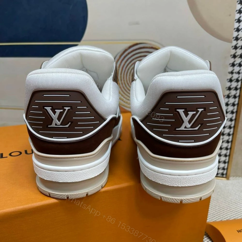 View 3 of Louis Vuitton LV Trainer Sneaker Brown 1ABLVB