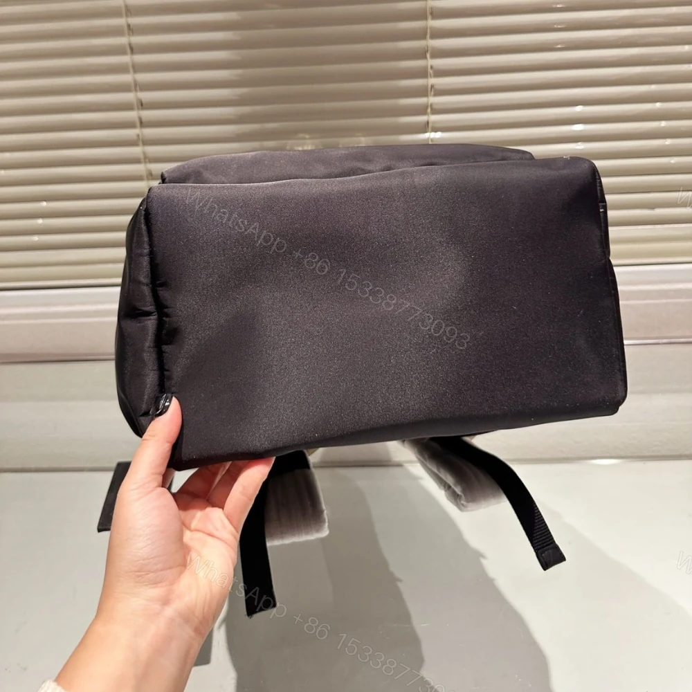 View 8 of Prada Re Nylon And Saffiano Backpack Black 43Cm