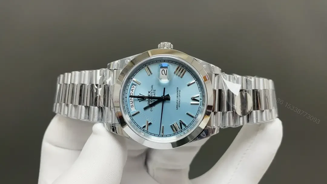 View 5 of Rolex Day-Date Ice Blue 40MM President Bracelet Prestigious Edition 228206-0001
