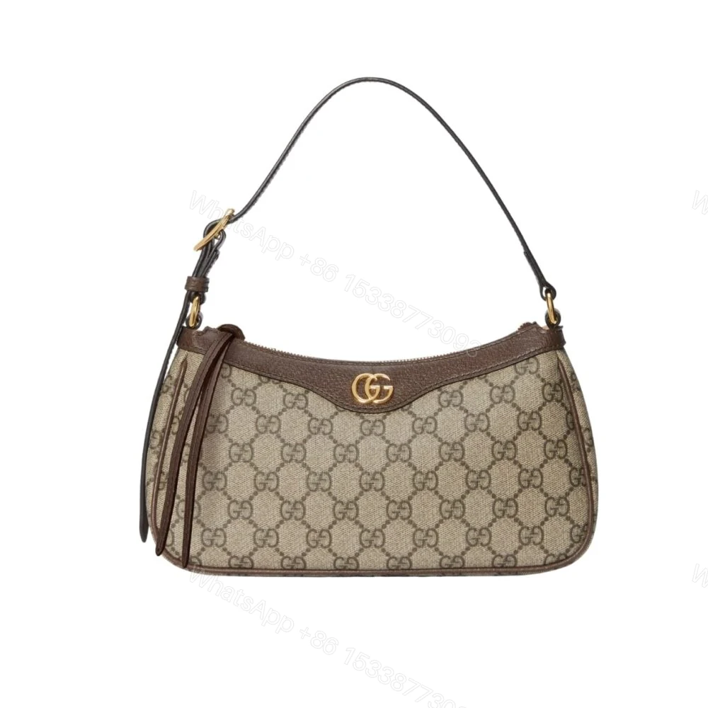 Gucci Ophidia Small Shoulder Bag Beige And Dark Brown 24Cm 735145 KAAAD 8358 — view 1