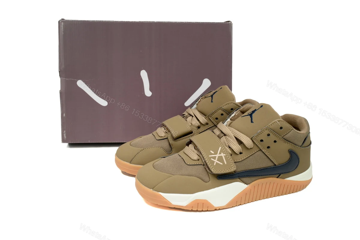Travis Scott x Jordan Cut The Check Nice Kicks Kha Ki FZ8117-941 — view 2
