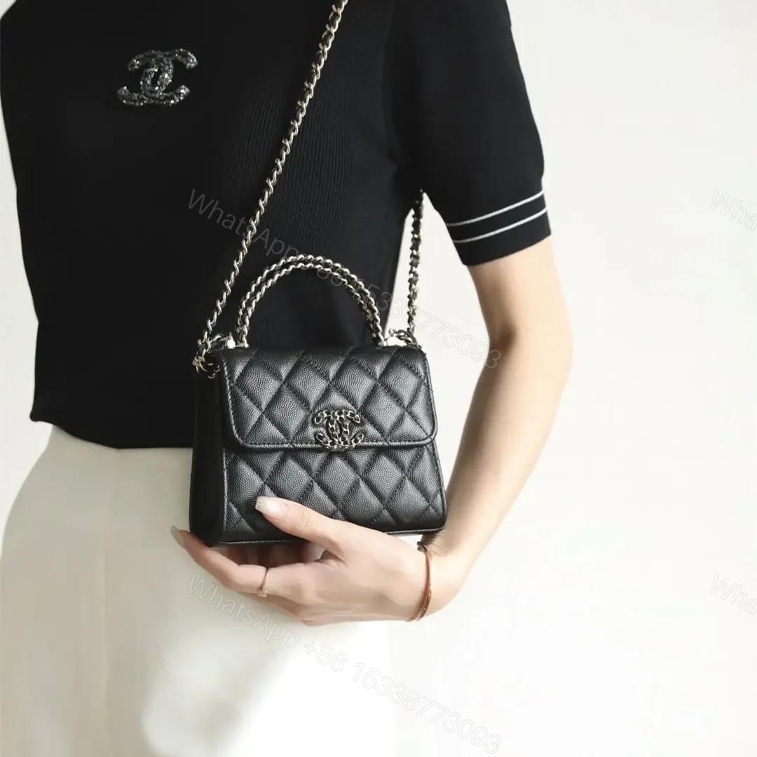 View 25 of 高仿Chanel*23P系列AP3237豎版Kelly手袋黑色免檢版