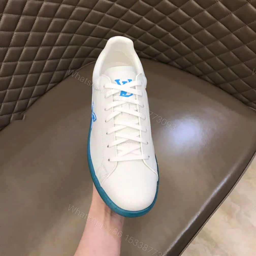 View 6 of Louis Vuitton Luxembourg Samothrace Trainers In Marine – LSVT276