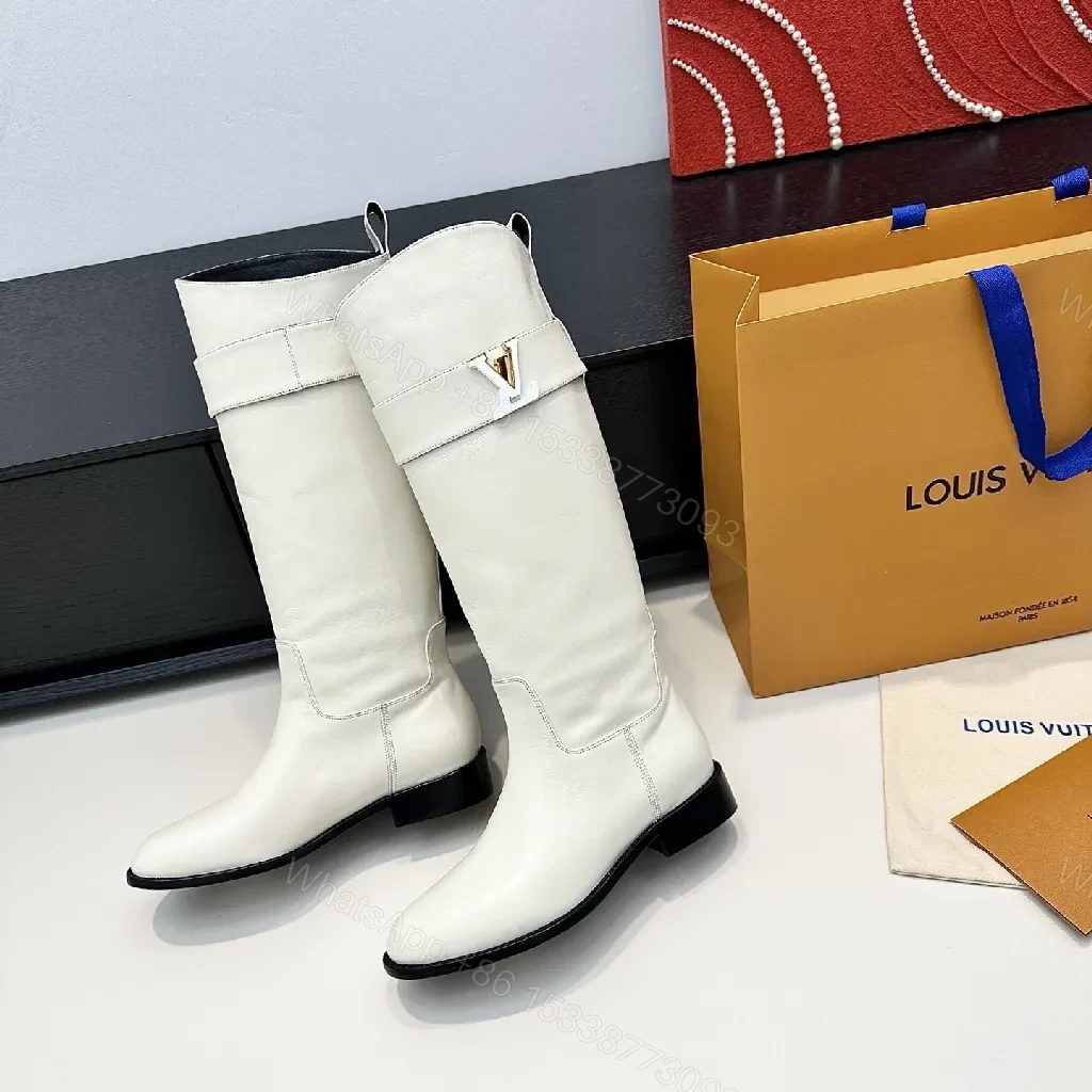 View 7 of Off-White Leather Boots: Minimalist Western Chic Comfort