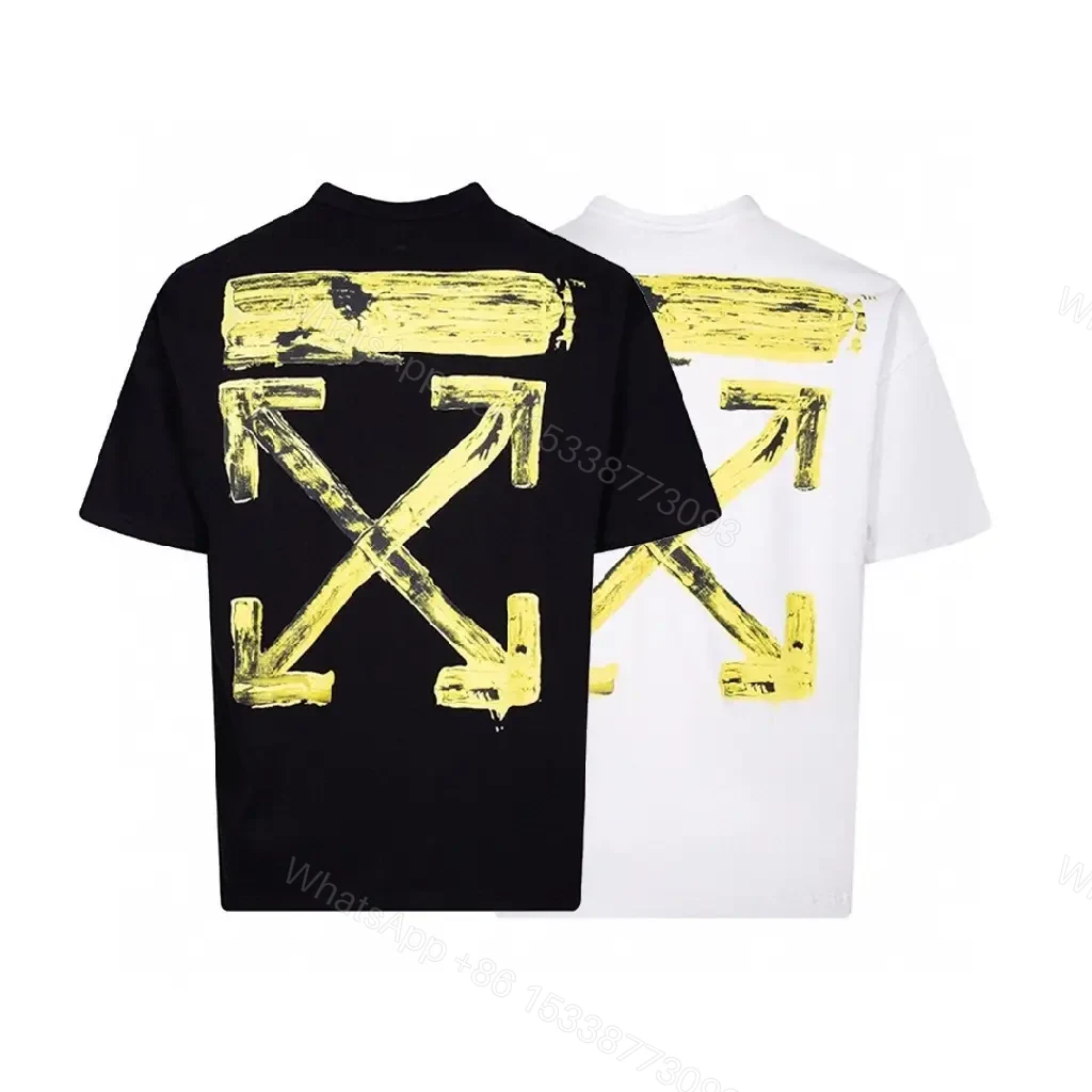 View 11 of Bold White/Yellow Graphic Tee: Modern Cropped-Cut Streetwear
