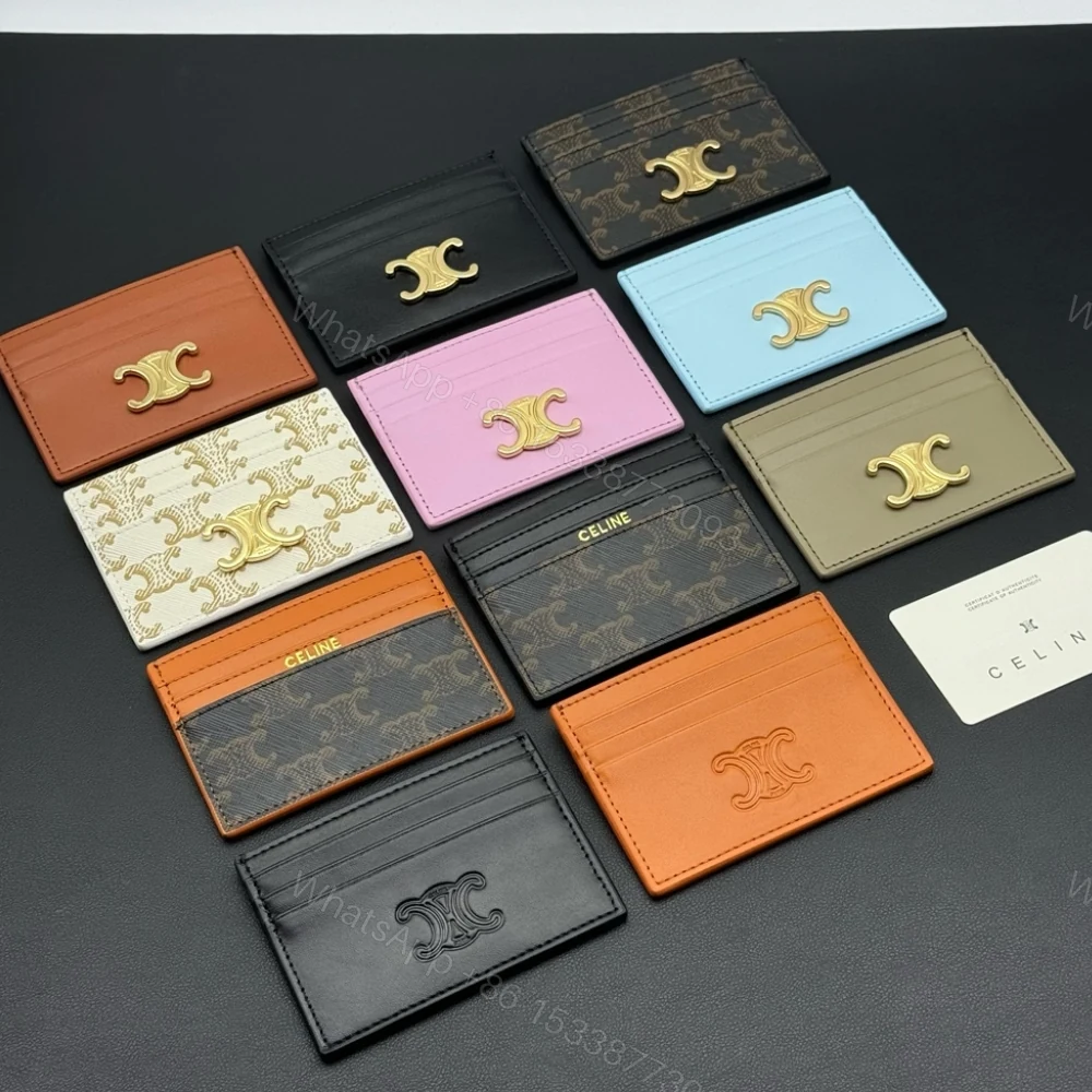 View 3 of CELINE WALLET TRIOMPHE CARD HOLDER BROWN 10.5CM