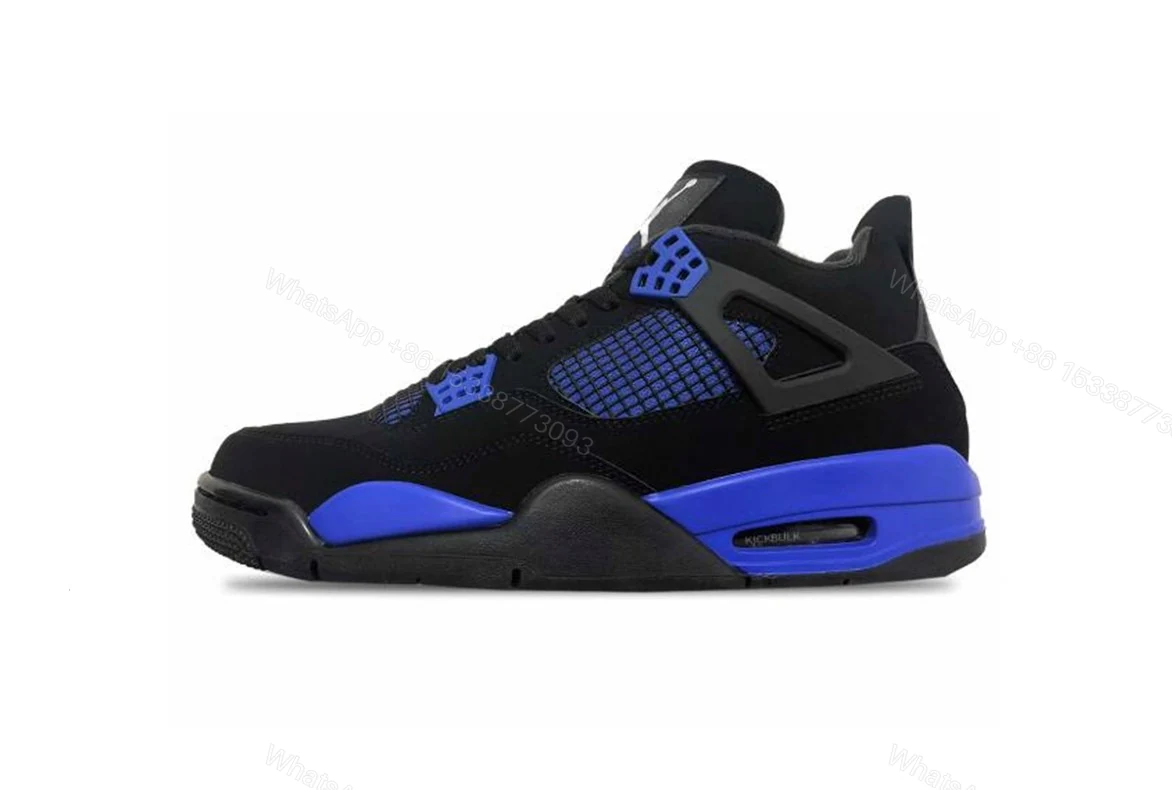 View 8 of Air Jordan 4 Retro Black Game Royal CT8527-018
