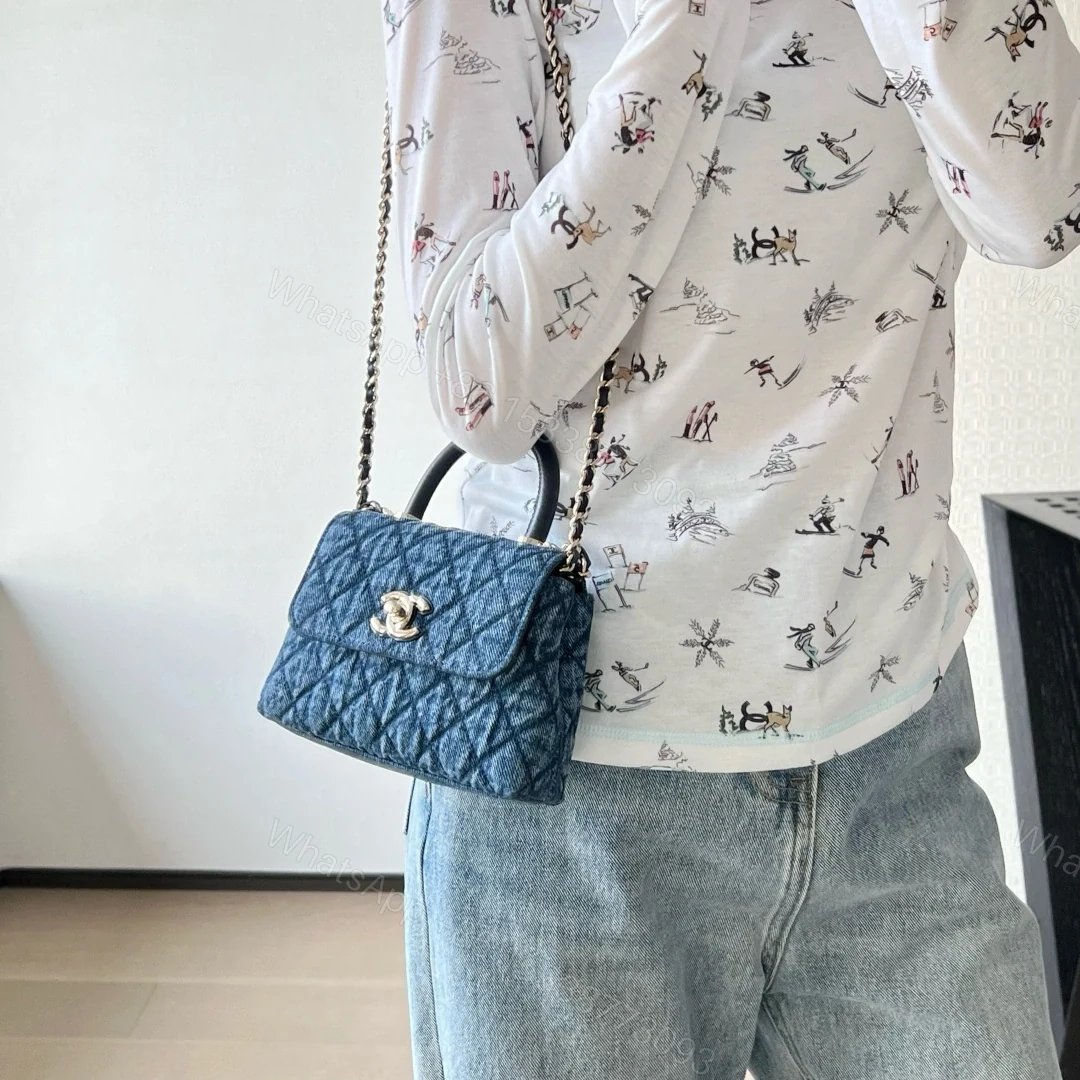 View 19 of 高仿Chanel*26P系列AP4244水洗丹寧手提包Mini款免檢版