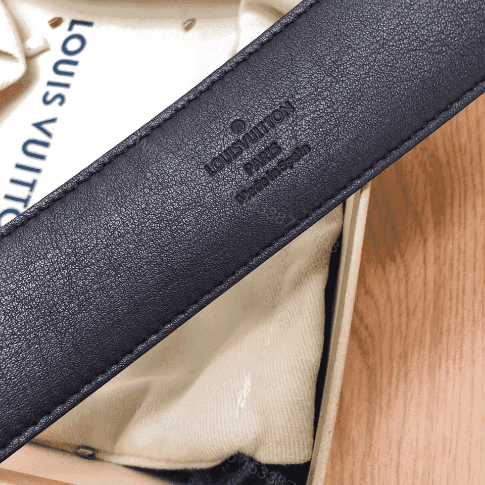 View 5 of LOUIS VUITTON DAMIER EBENE LV INITIALES BELT – B31