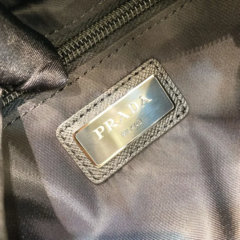 View 7 of Compact Black Crossbody: Prada-Inspired, Lightweight & Durable