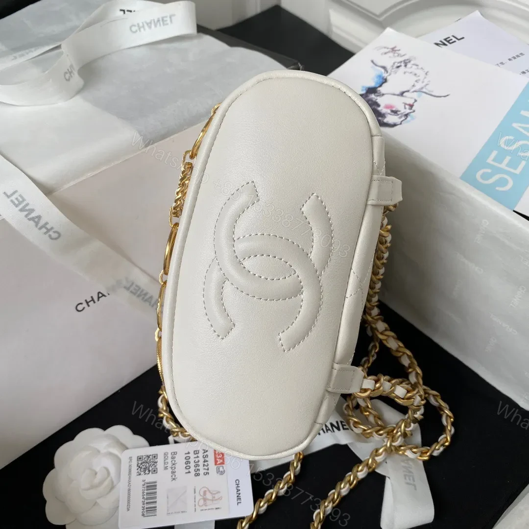 View 7 of Chanel Charm Mini Backpack Like Auth Lock Handle Plated 18cm