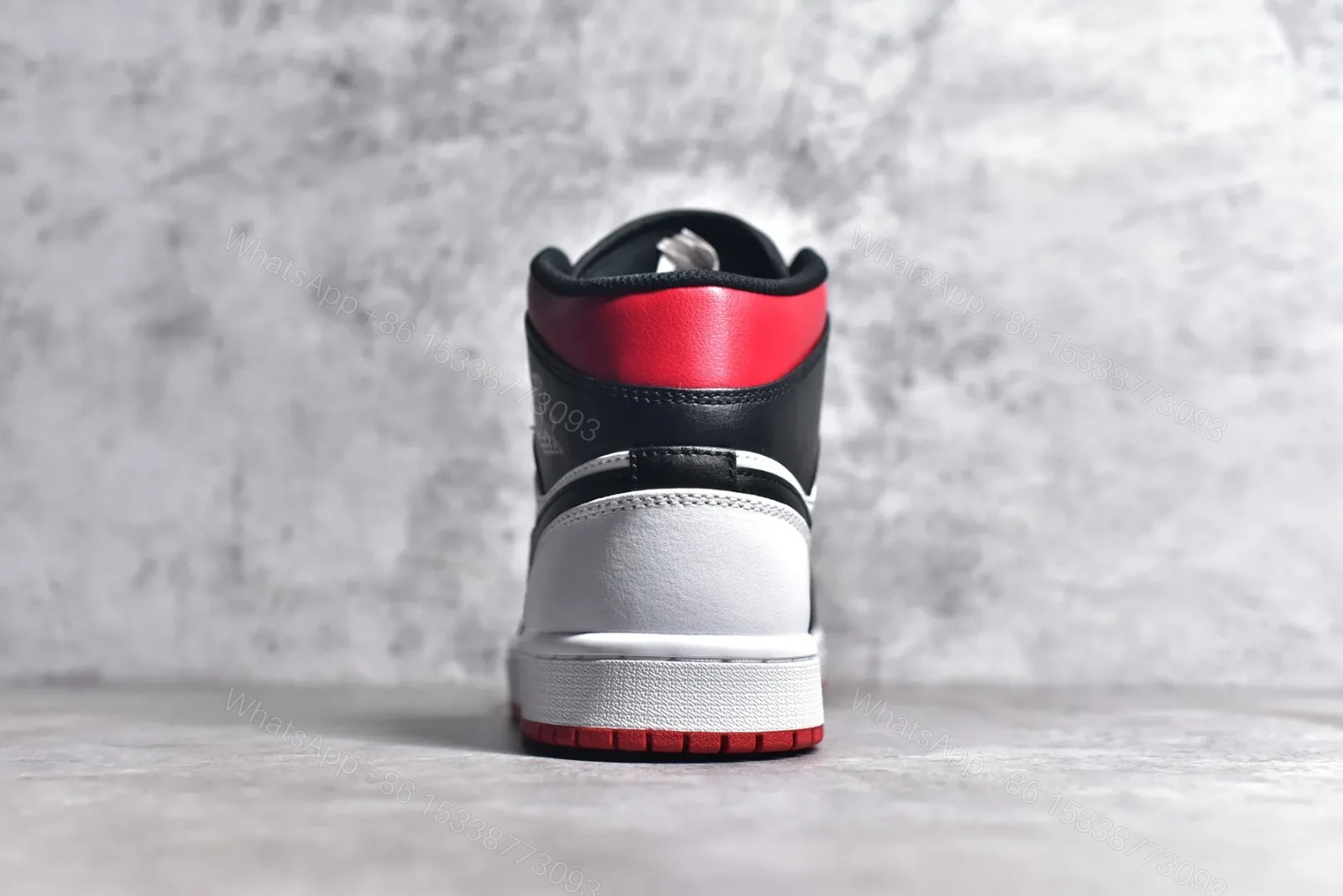 View 6 of Air Jordan 1 Mid Gym Red Black Toe