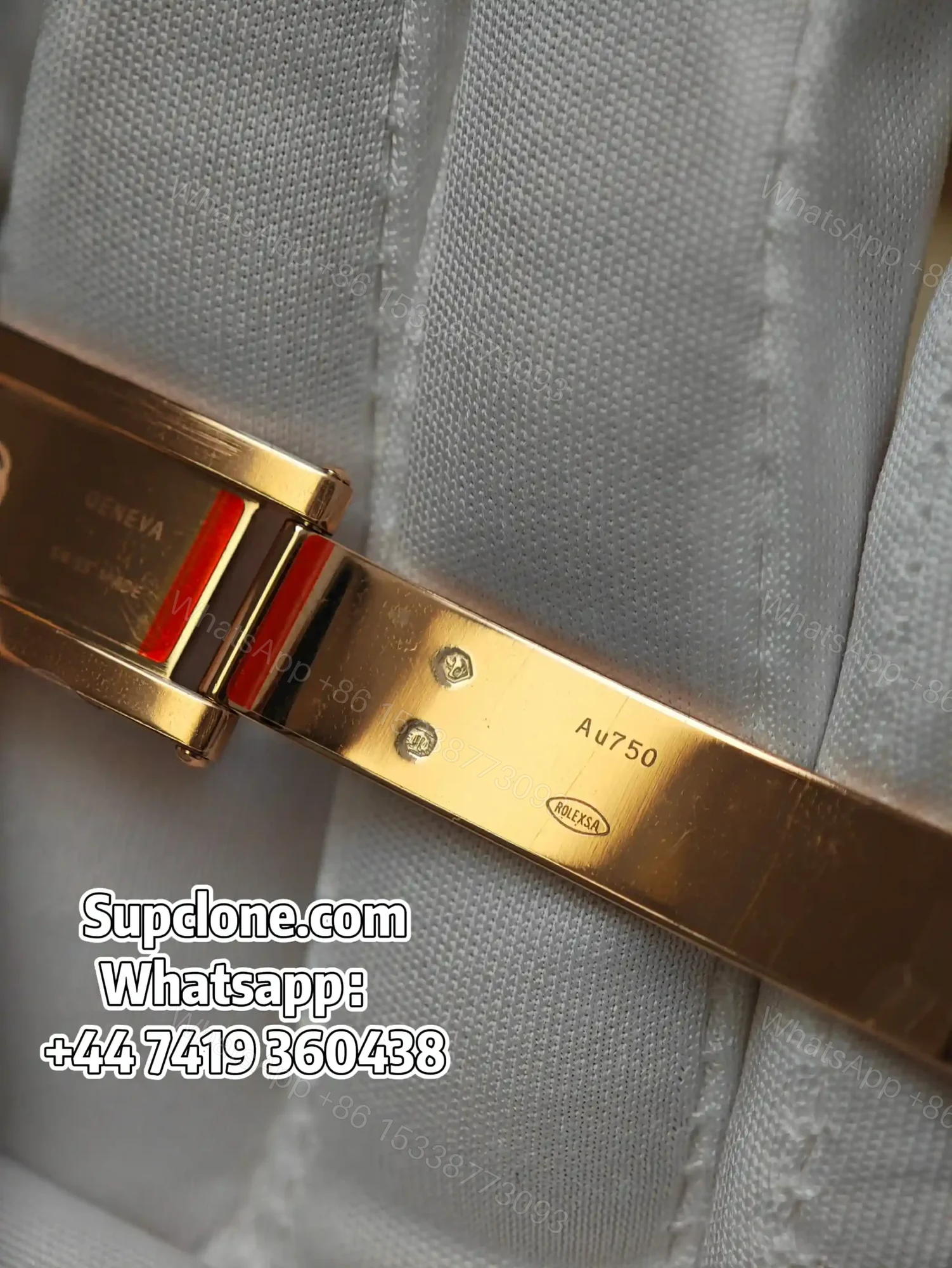 View 13 of Rolex Day-Date 40mm Rose Gold Brown Roman Dial – Super Clone 1:1 Cal. 3255