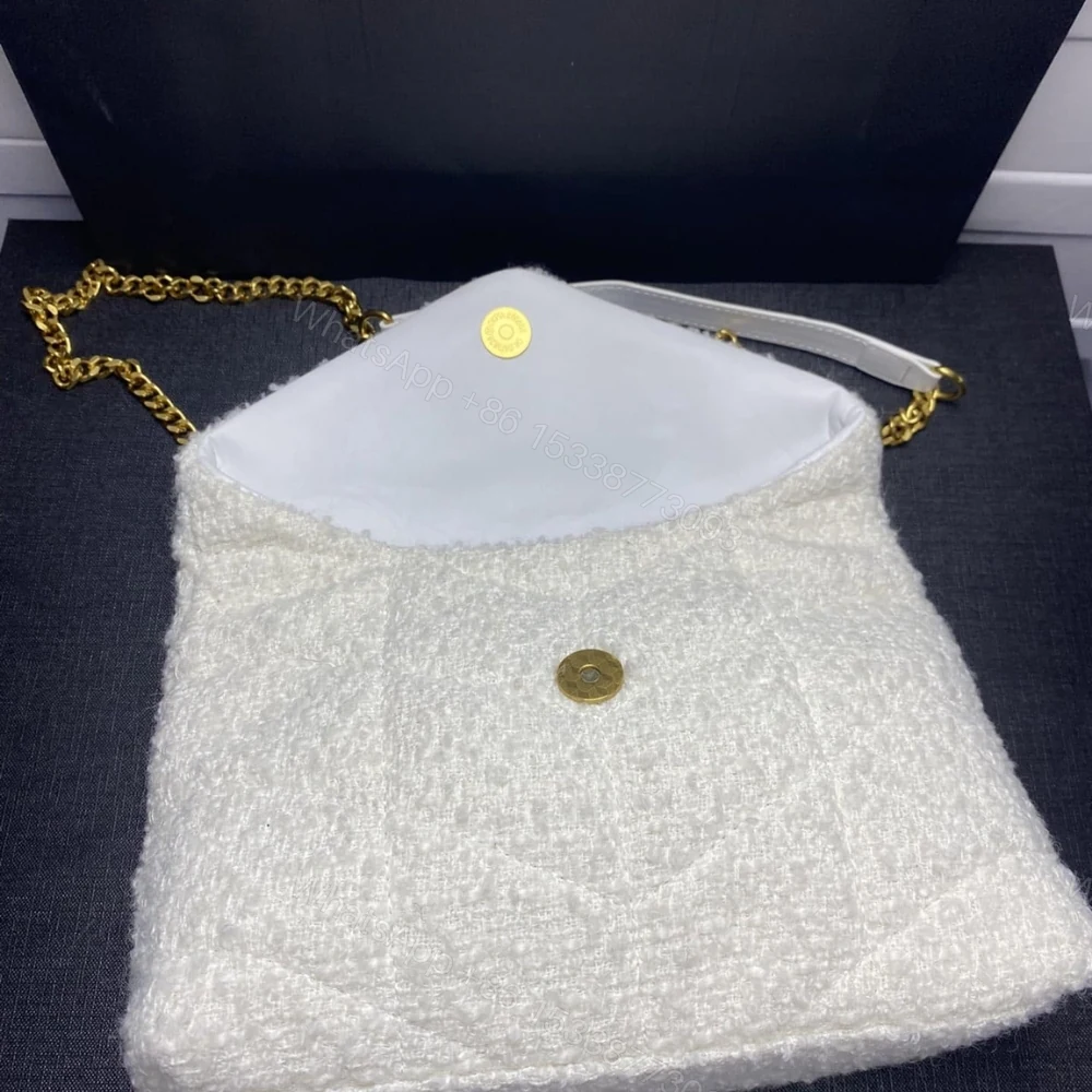View 7 of Saint Laurent Small Loulou Boucle Bag White 23Cm