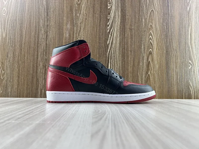 View 6 of Bold Contrast Leather High-Top Sneakers for Men