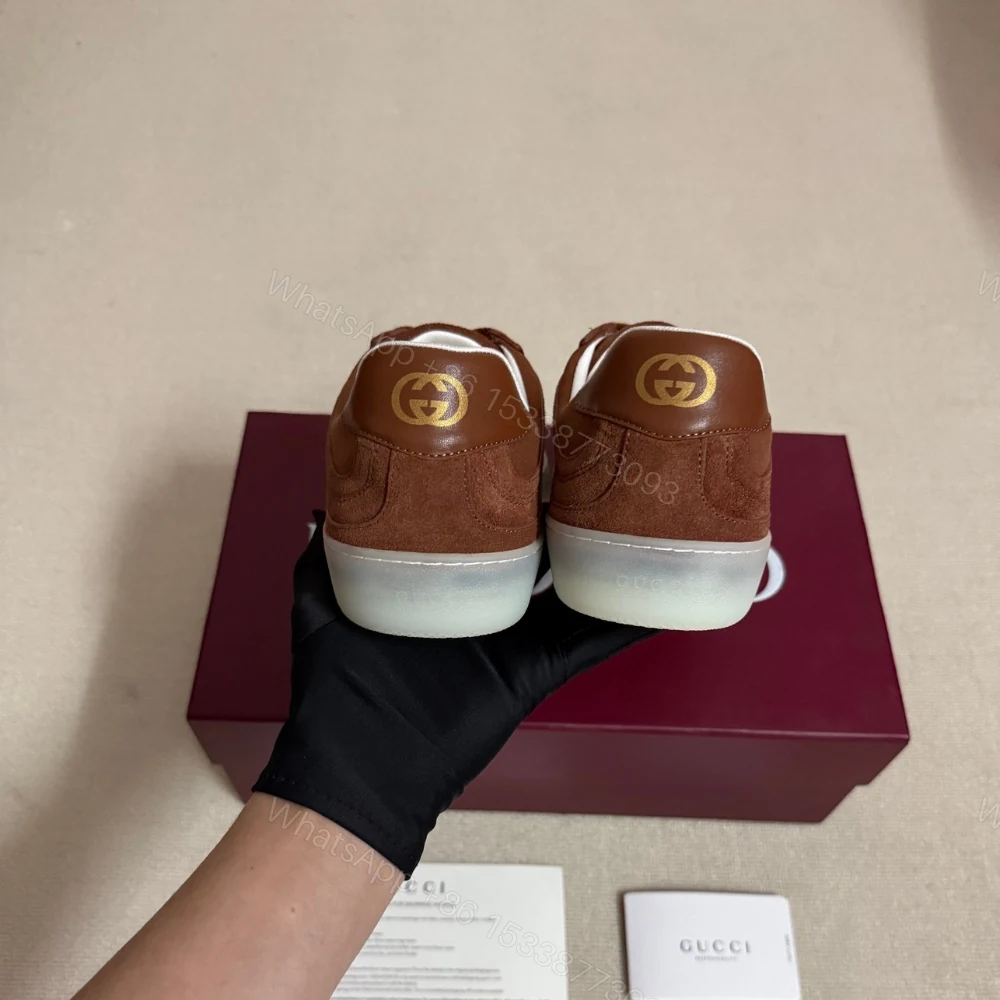 View 6 of Gucci Men G75 Sneaker Light Brown Suede