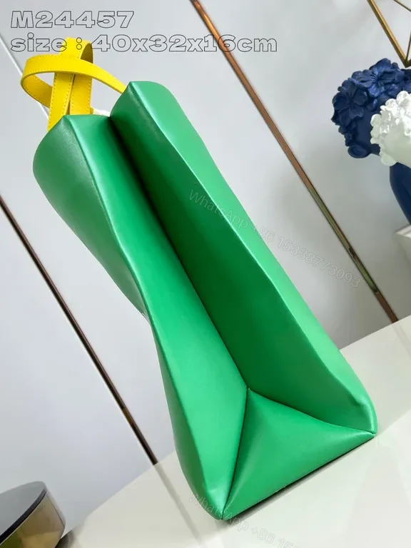 View 3 of Green Luxe Tote: Bold, Durable Designer-Inspired Bag