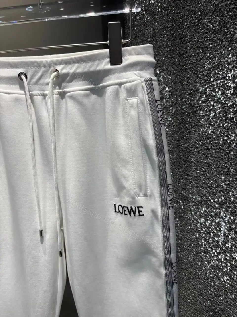 View 7 of Minimalist Monochrome Set: White Cotton T-Shirt + Joggers