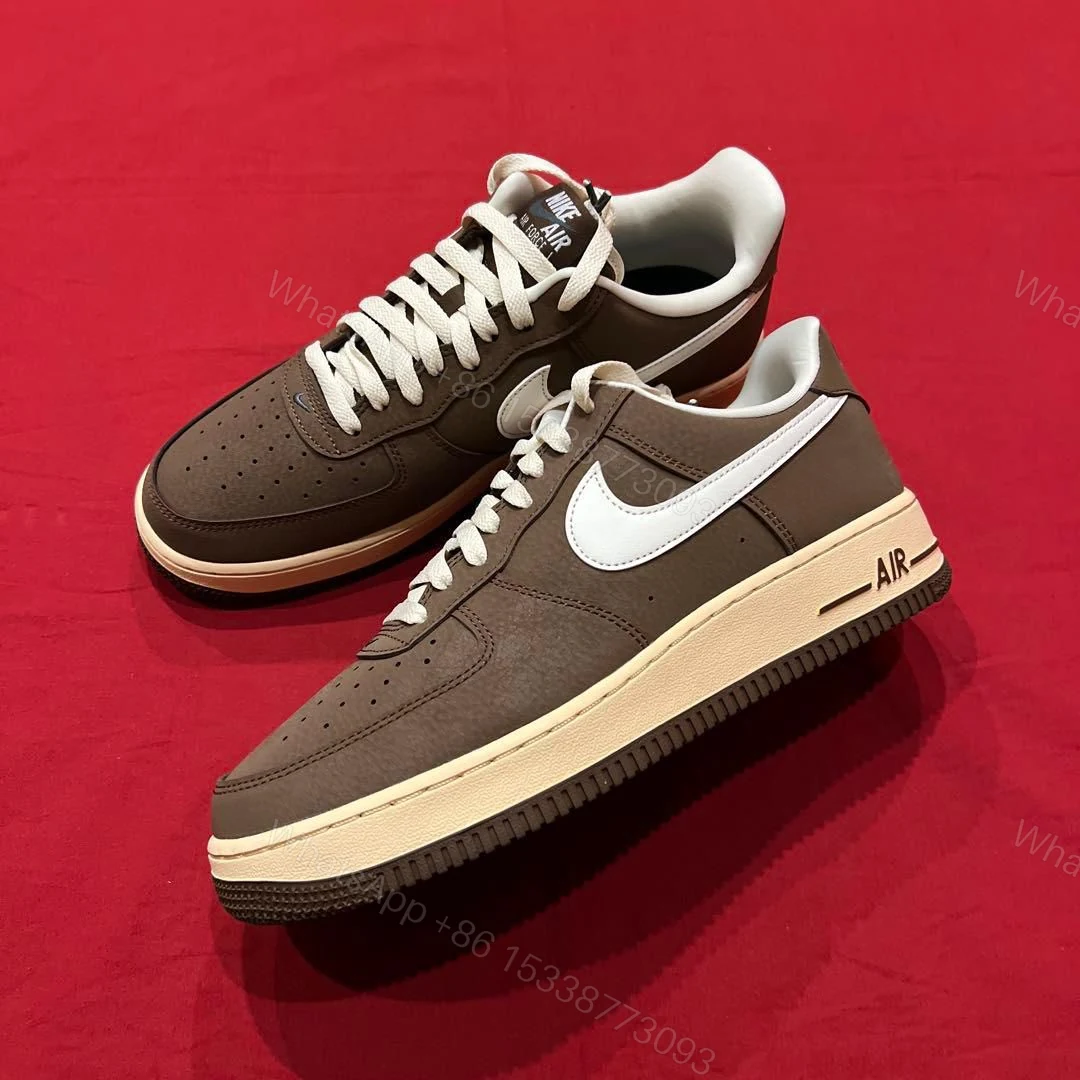 View 3 of Nike Air Force 1 Special Edition First Copy Shoes — Brown Beige | COD India