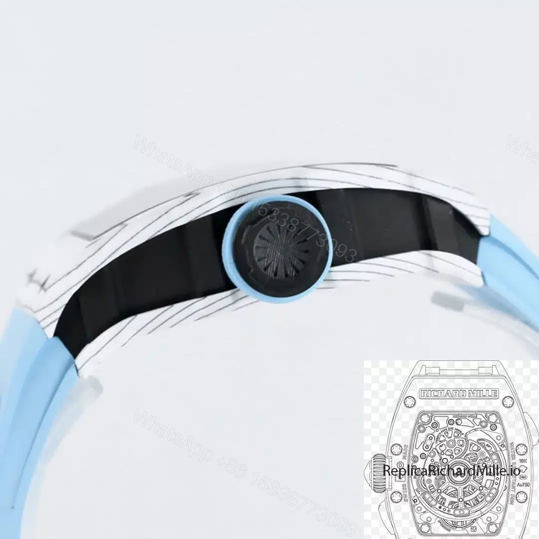 View 6 of Replica Richard Mille RM35-01 BBR Factory Blue Strap