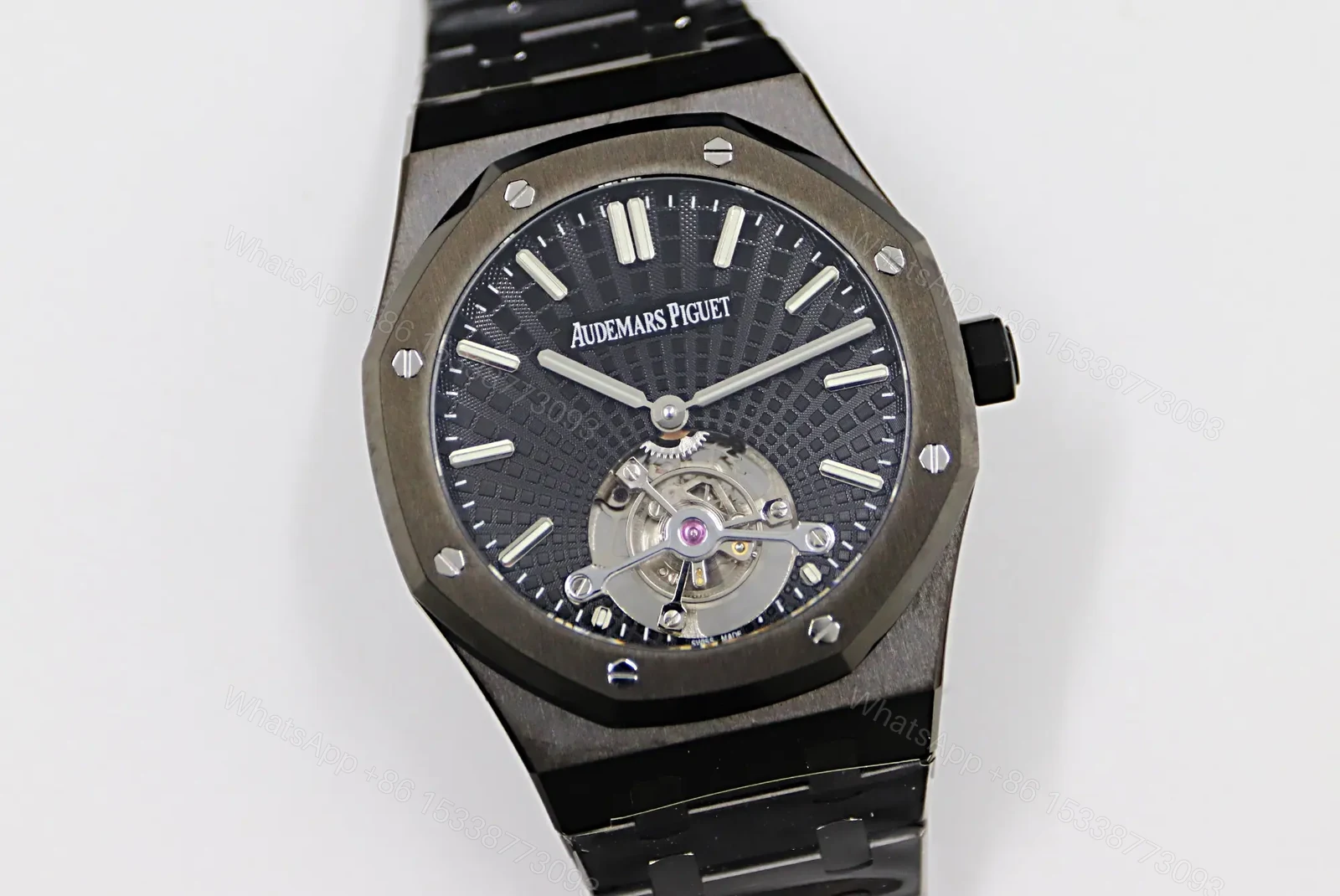 View 2 of BBR Factory Audemars Piguet Royal Oak Tourbillon V2 Upgrade Edition – Black Ceramic Case, Black Dial, 2020 Model