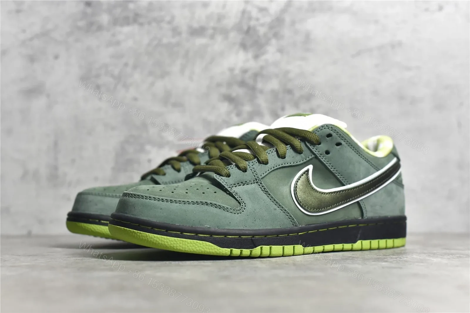 View 2 of UA Nike Dunk SB Low Green Lobster Reps