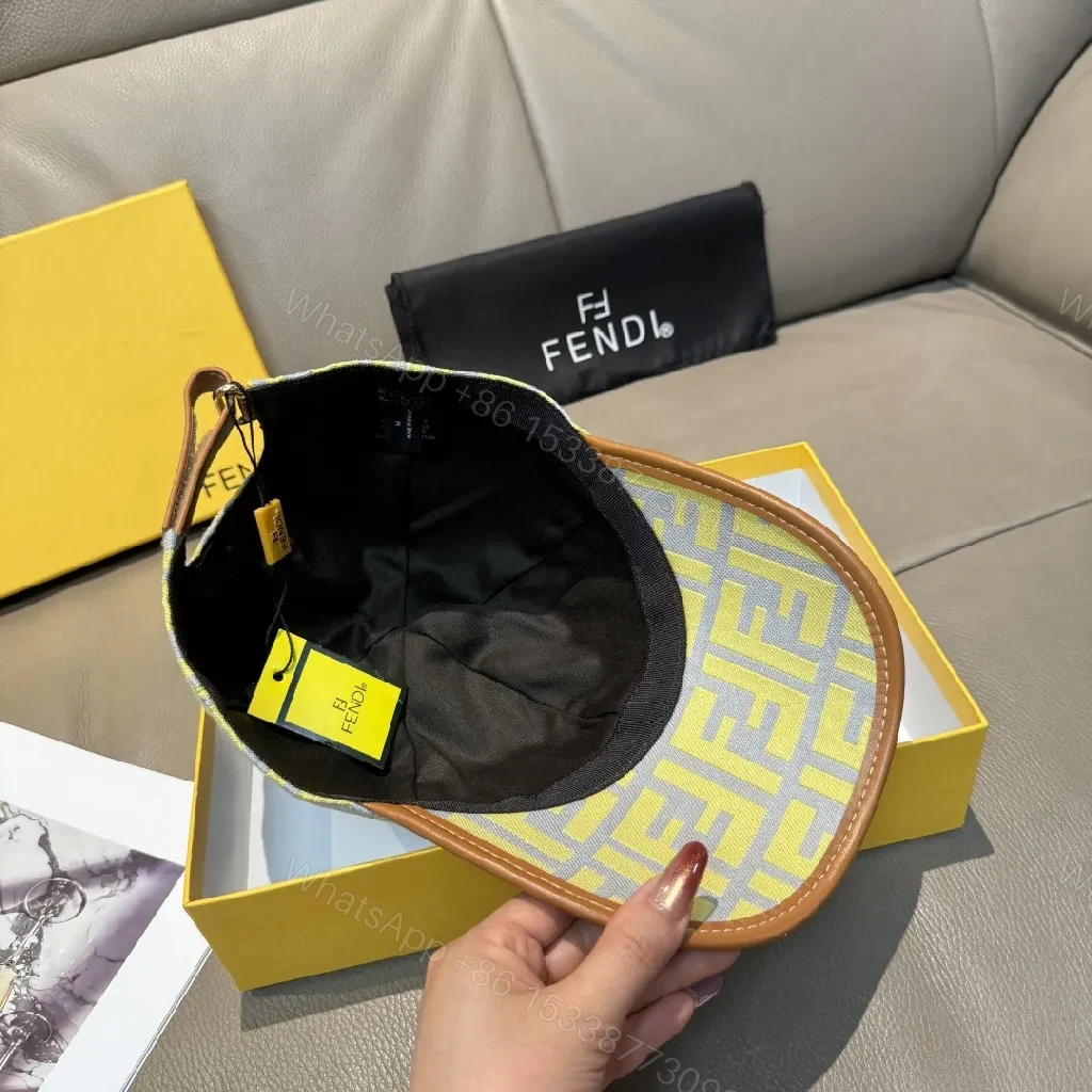 View 8 of Sunlit Fendi-Style Monogram Cap – All-Day Comfort