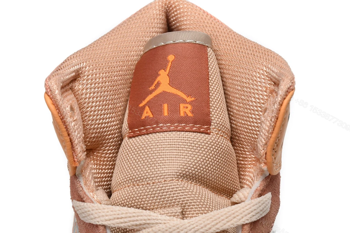 View 5 of Air Jordan 1 Mid Atomic Orange(W) DH4270-800