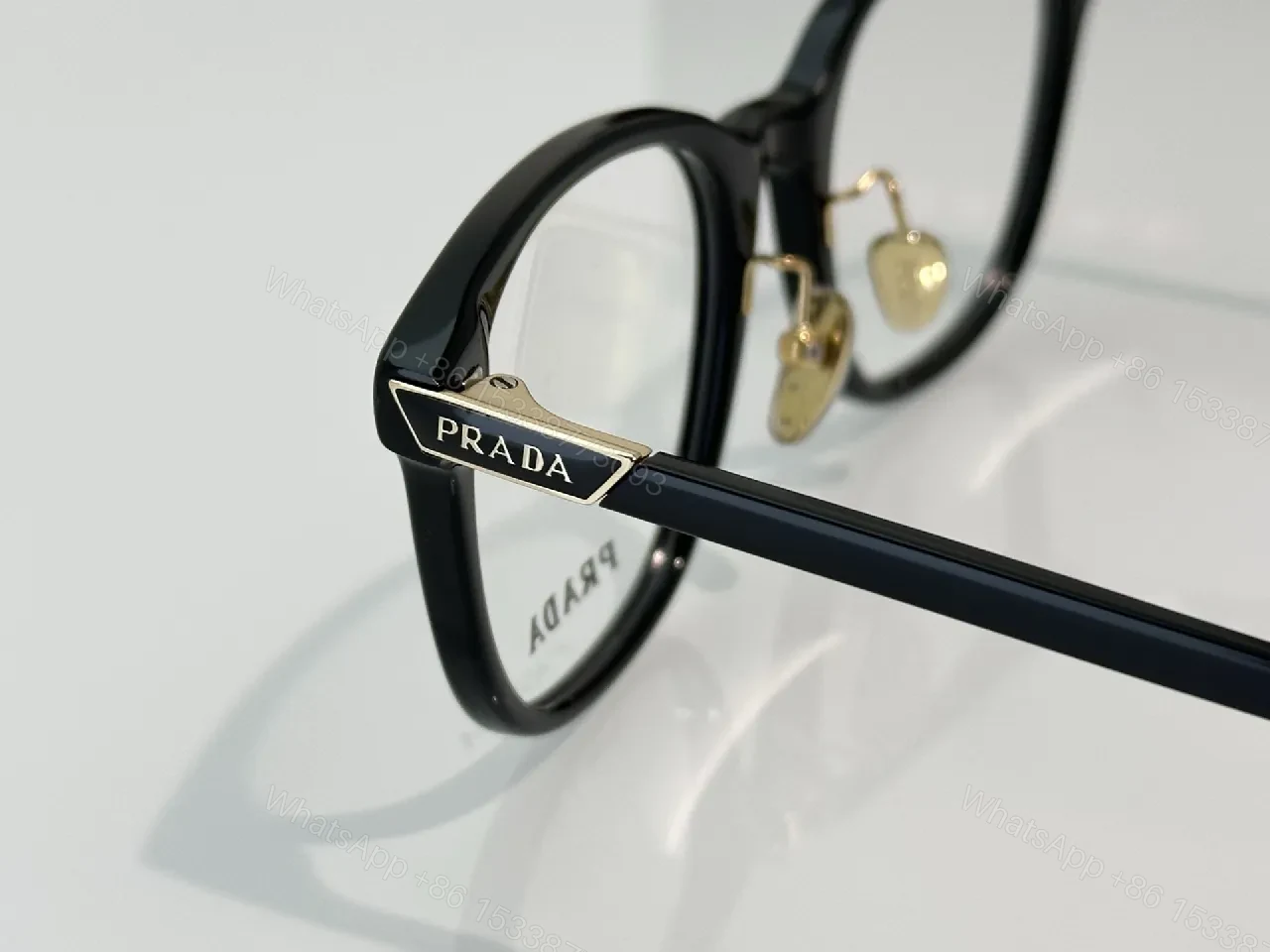 View 3 of Classic Black Acetate Eyeglasses, Designer-Inspired, Premium Comfort