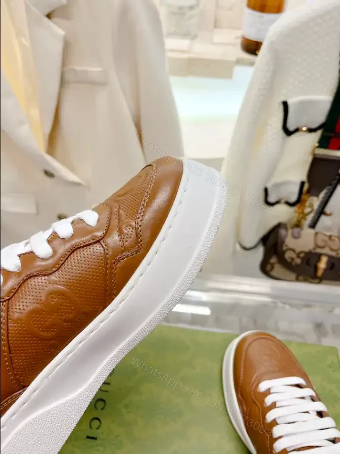 View 8 of GUCCI SCREENER GG SNEAKERS BEIGE AND EBONY ORIGINAL GG CANVAS – GC177