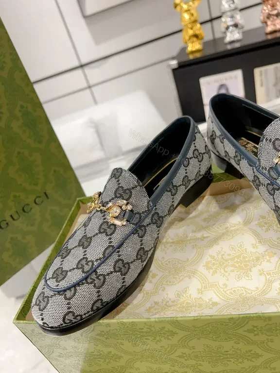 View 2 of G-Style GG Leather Trim Loafers: Modern Everyday Luxury