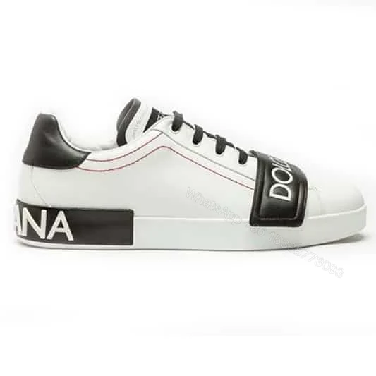 DOLCE & GABBANA UNISEX SHOES PORTOFINO SNEAKERS IN NAPPA CALFSKIN – DG24 — view 1