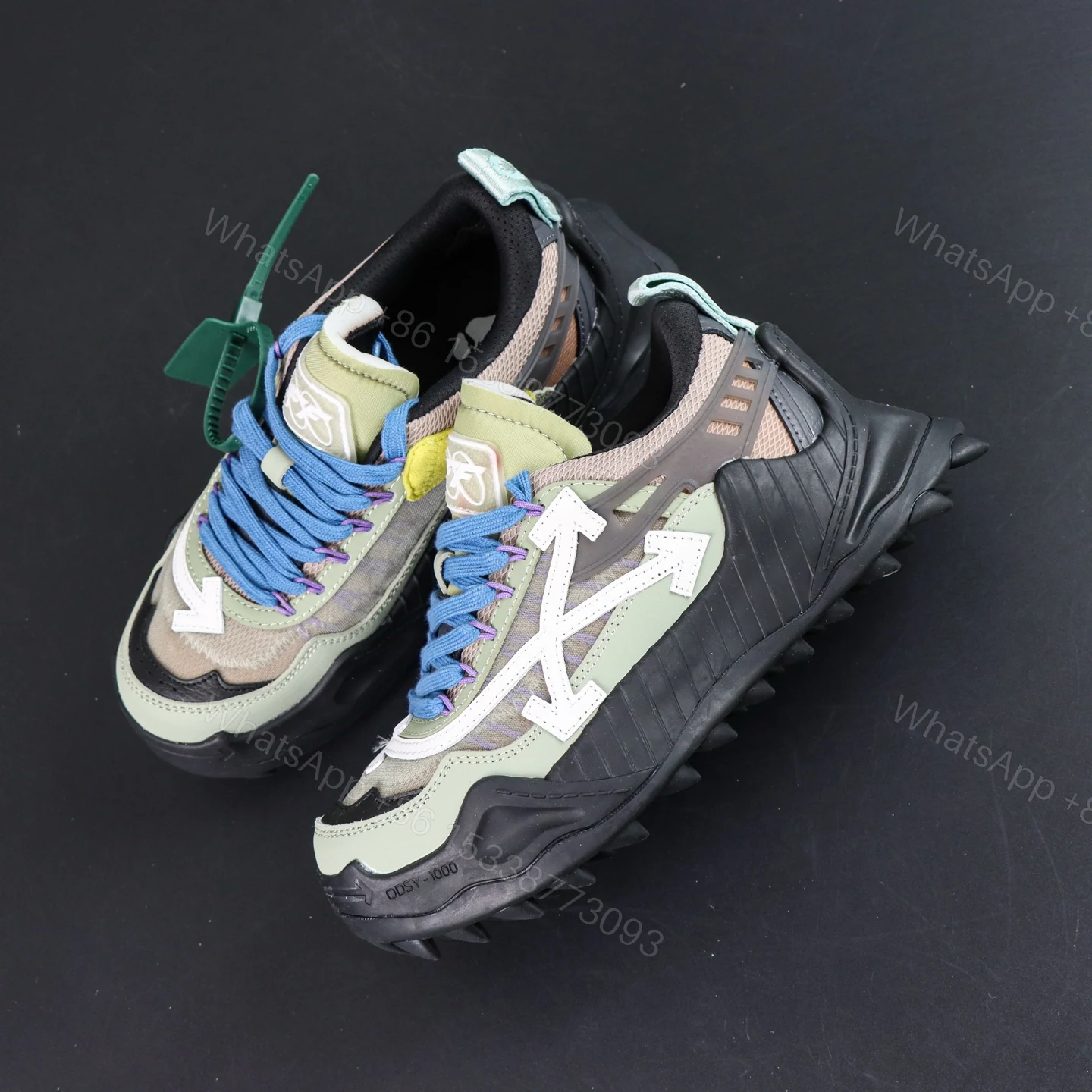 View 6 of Off White ODSY 1000 Green White Reps