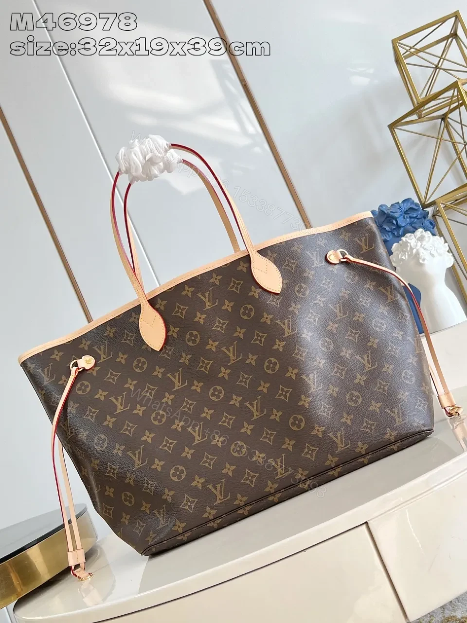 Monogram Tote: Luxe, Practical, Structured Carryall — view 1