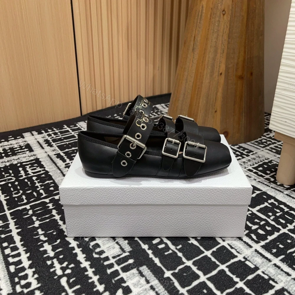 View 3 of 高仿Dior*Punk系列KCB946平頭塔扣休閒單鞋黑色免檢版