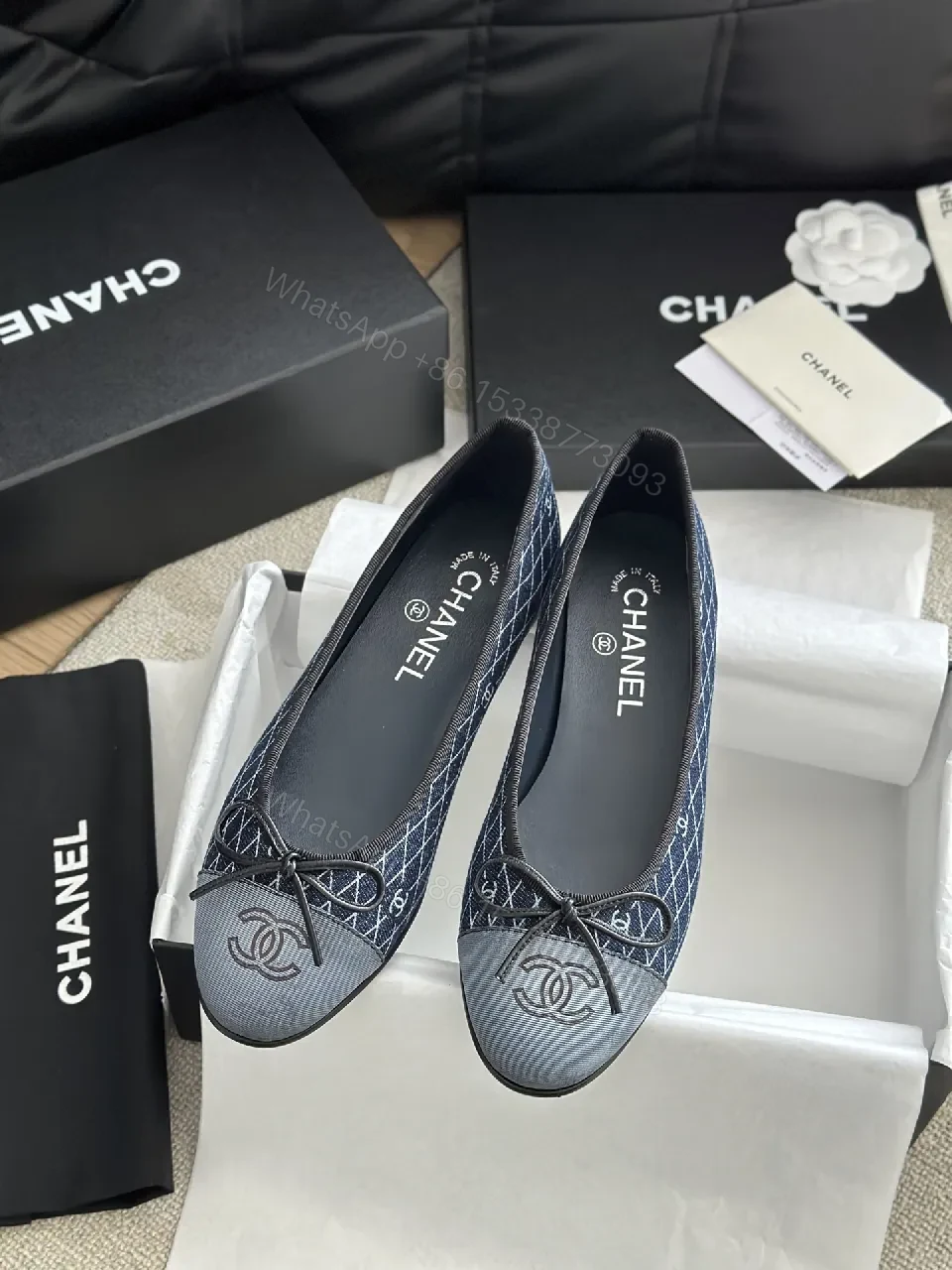 Navy Quilted Slip-Ons: Subtle Pattern, Luxe Comfort — view 1