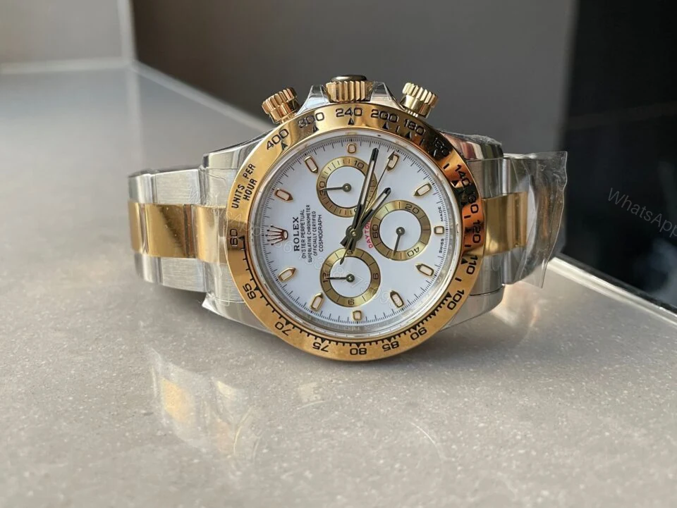 View 7 of BTF factory 1:1 Rolex Daytona 116523 SS 904L & Yellow Gold White Dial A4130