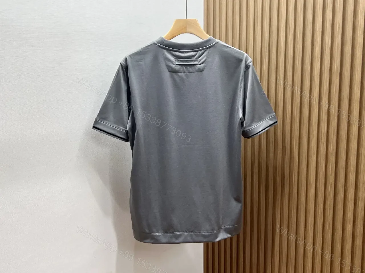 View 6 of Structured Minimal Knit Tee: Premium, Relaxed Fit, Durable Comfort