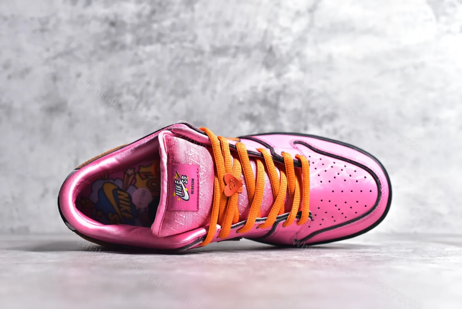 View 4 of Nike SB Dunk Low x Powerpuff Girls Pink Replica