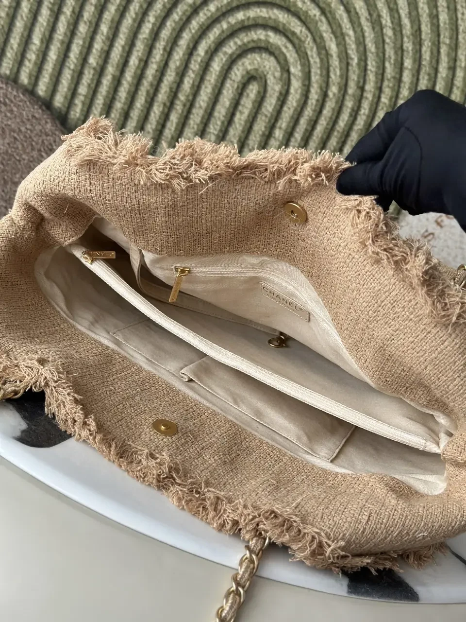 View 7 of Textured Knit Tote: Subtle Luxury Everyday Tote