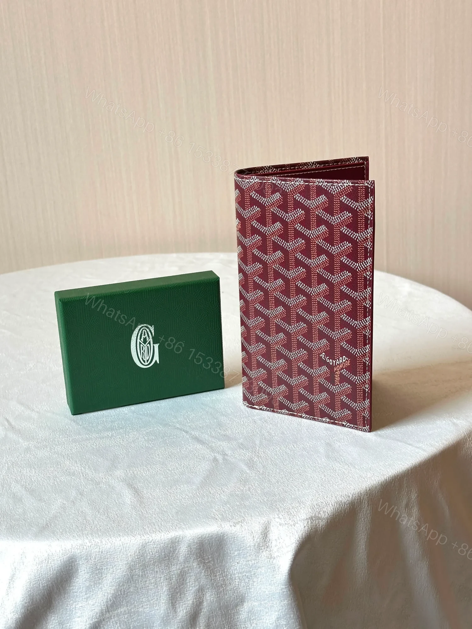 GOYARD Long wallet burgundy — view 1