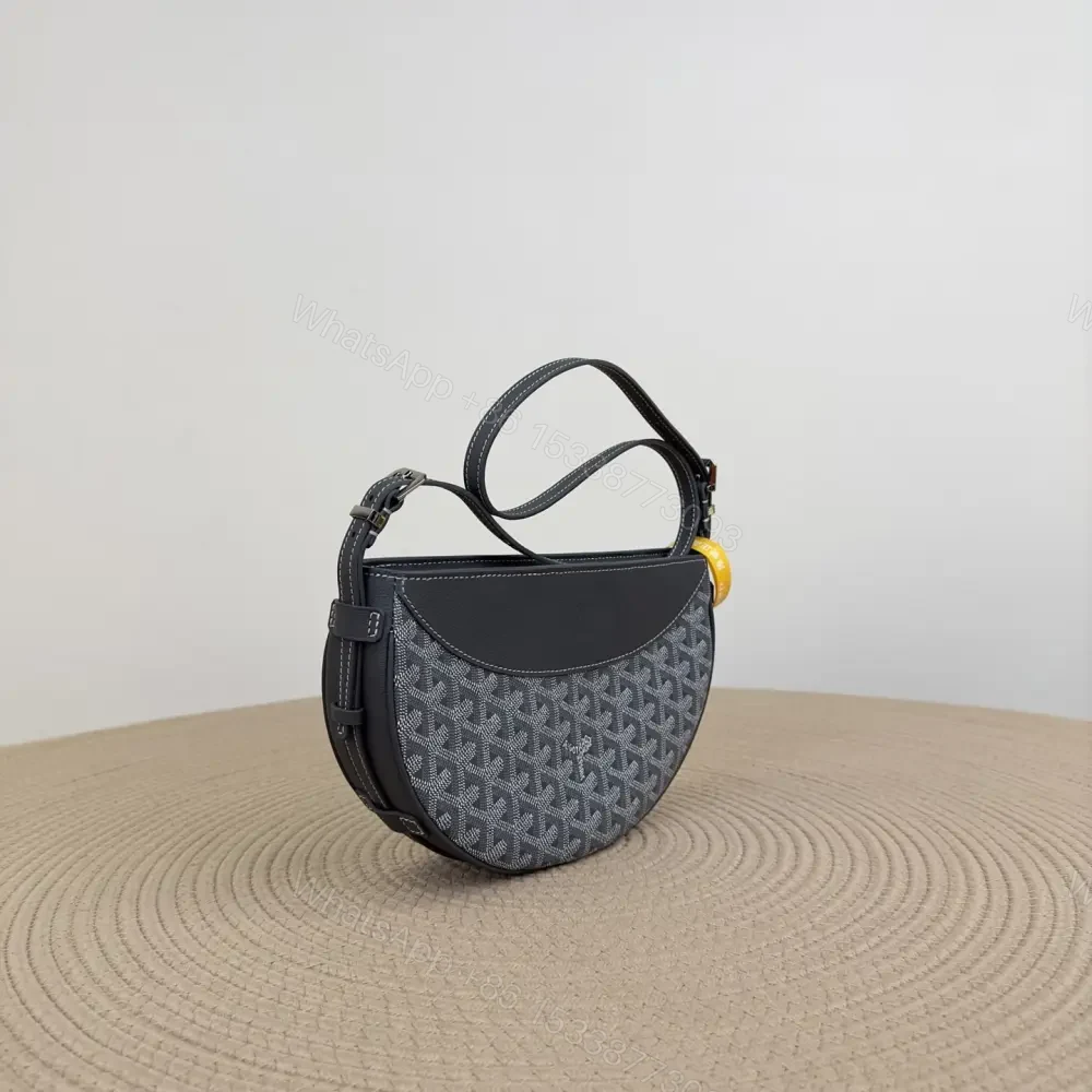 View 3 of 高仿Goyard*51CL51P單肩半月包灰色免檢版