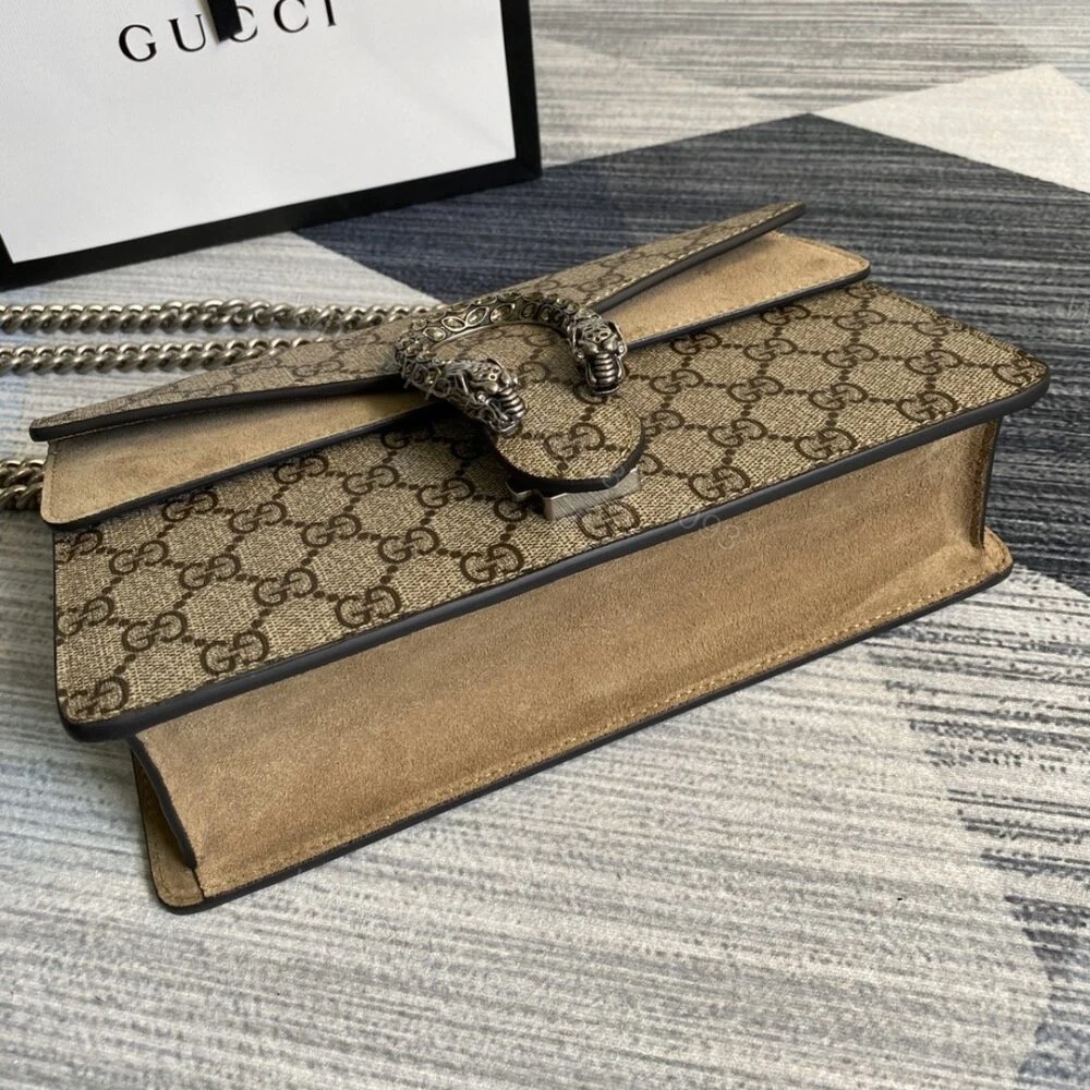 View 5 of Gucci Dionysus Small Shoulder Bag Beige And Ebony 25Cm 499623 92TJN 8660